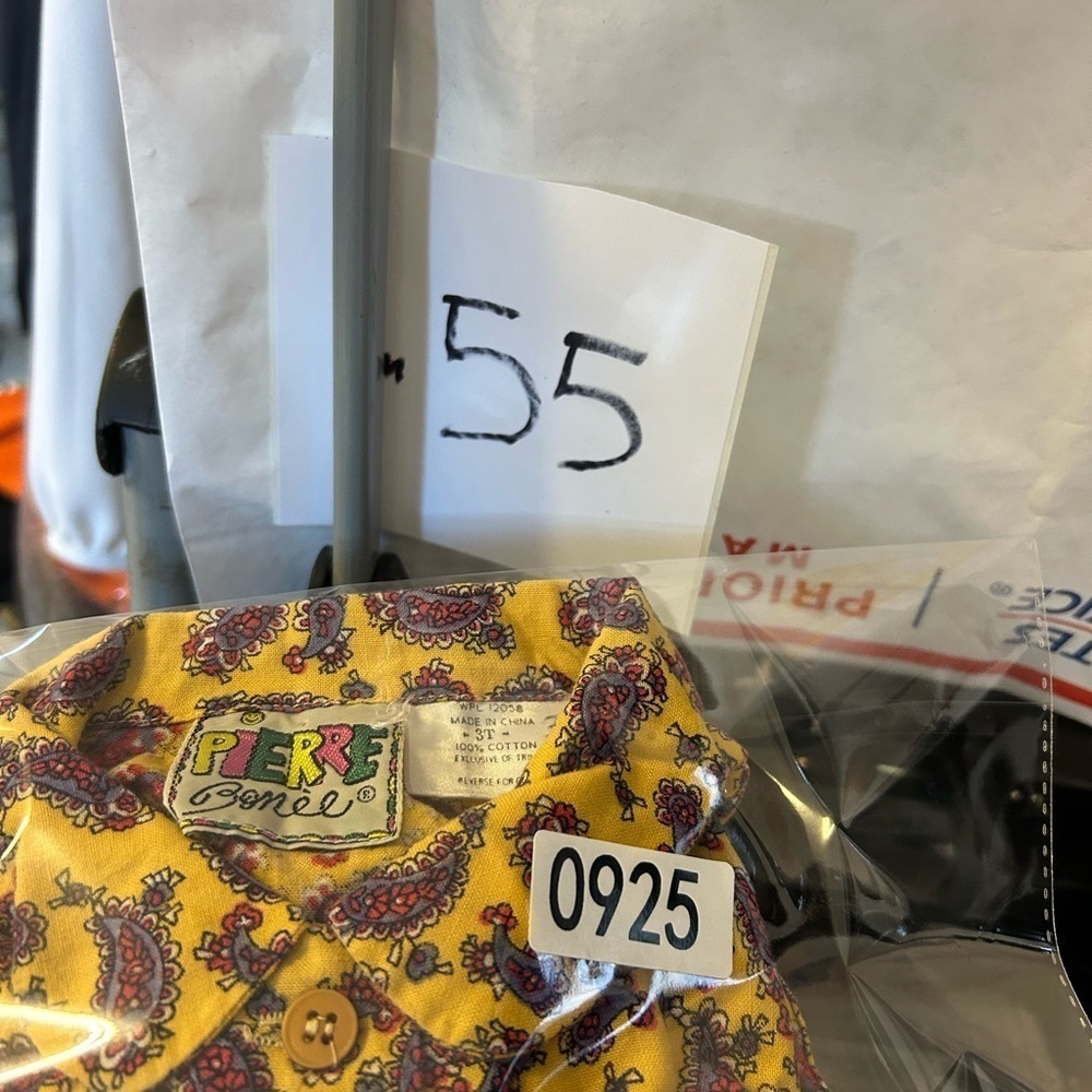 VTG Y2K PIERRE BONEE KIDS GIRL 3T PAISLEY BUTTON DOWN PRINT YELLOW MULTICOLOR - Picture 11 of 11